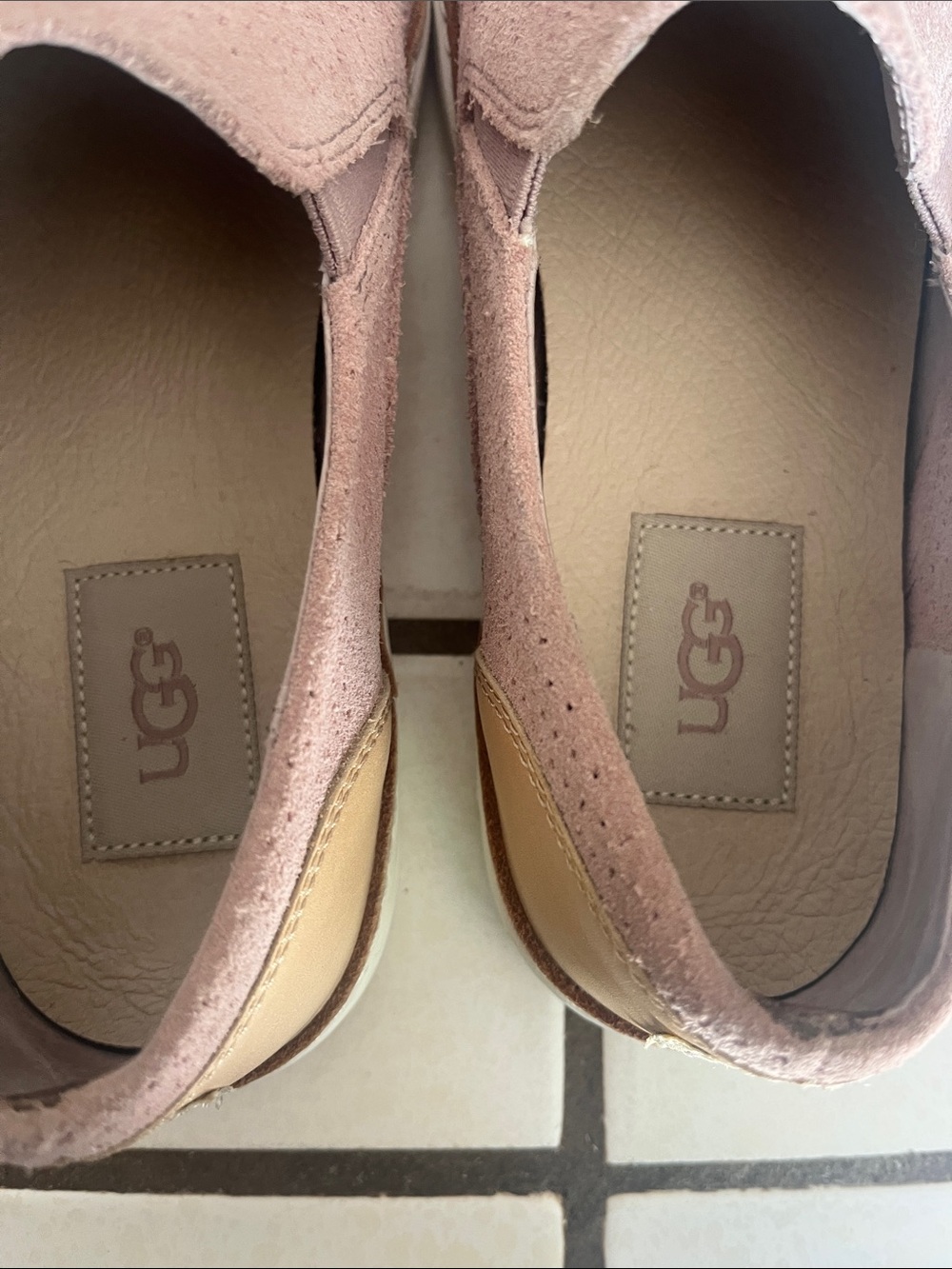 UGG Women's Perforated Slip-On Loafers in Dusty Pink - Picture 7 of 11